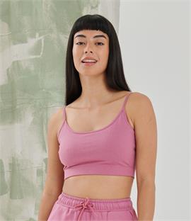 SF Ladies Sustainable Cropped Cami Vest Top